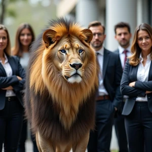 smartLion Executive-Coaching Löwe mit Führungskräften